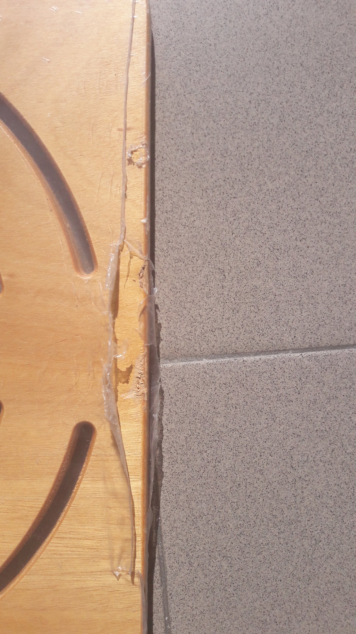 PEDANA DOCCIA IN LEGNO MULTISTRATO MARINO QUADRATA CM.50X50 -campionario scheggiato-