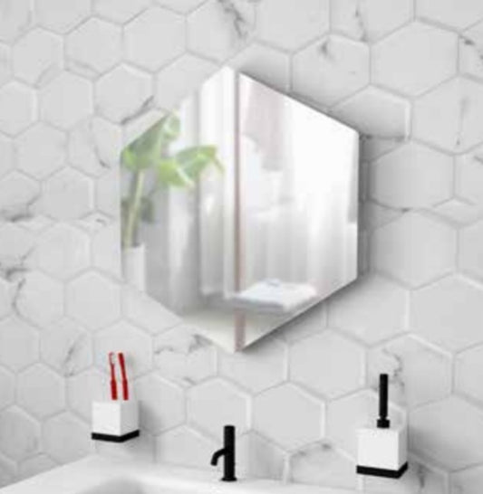 SPECCHIO EXA80 80X72 ESAGONALE CON ILLUMINAZIONE PERIMETRALE A LED
