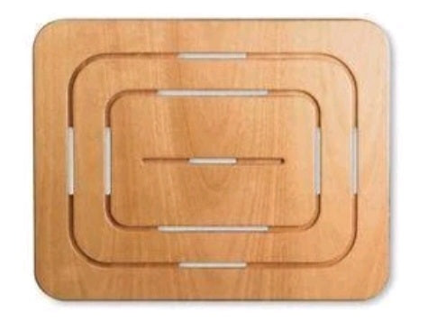 PEDANA DOCCIA IN LEGNO MULTISTRATO MARINO RETTANGOLARE CM.54X69