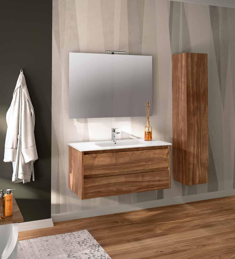 ARREDO BAGNO ECOSLIM 101U+COLONNA 30 LEGNO K009 O LEGNO K001 K003 K005