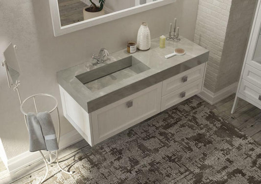 ARREDO BAGNO MOBILE COUNTRY CHIC R211 cm.131 FINITURA A PORO APERTO A SCELTA