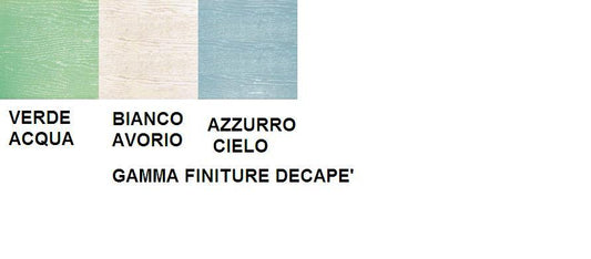 ARREDO BAGNO MOBILE COUNTRY CHIC R214 cm.131 FINITURA DECAPE A SCELTA