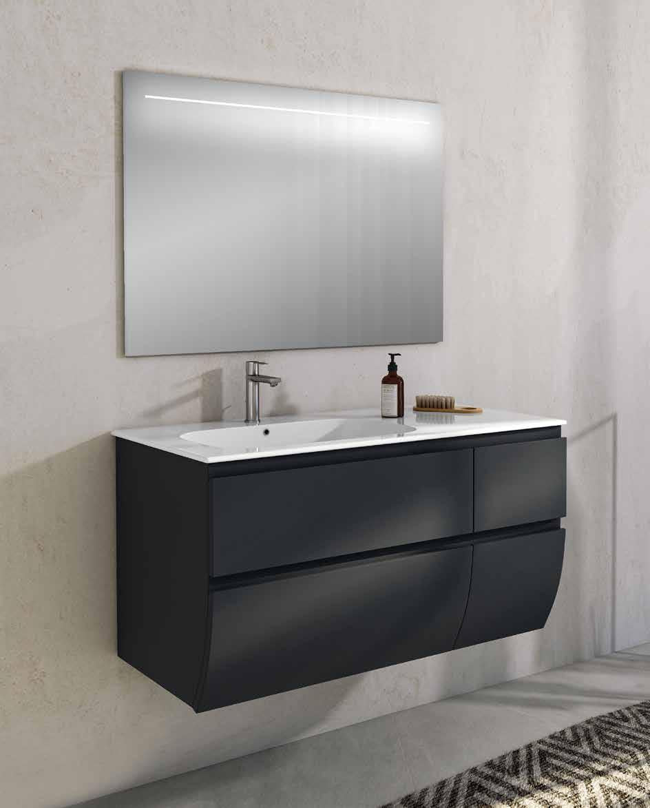 ARREDO BAGNO MOBILE FLY105CL CM 105 FINITURA LACCATO OPACO RAL7015