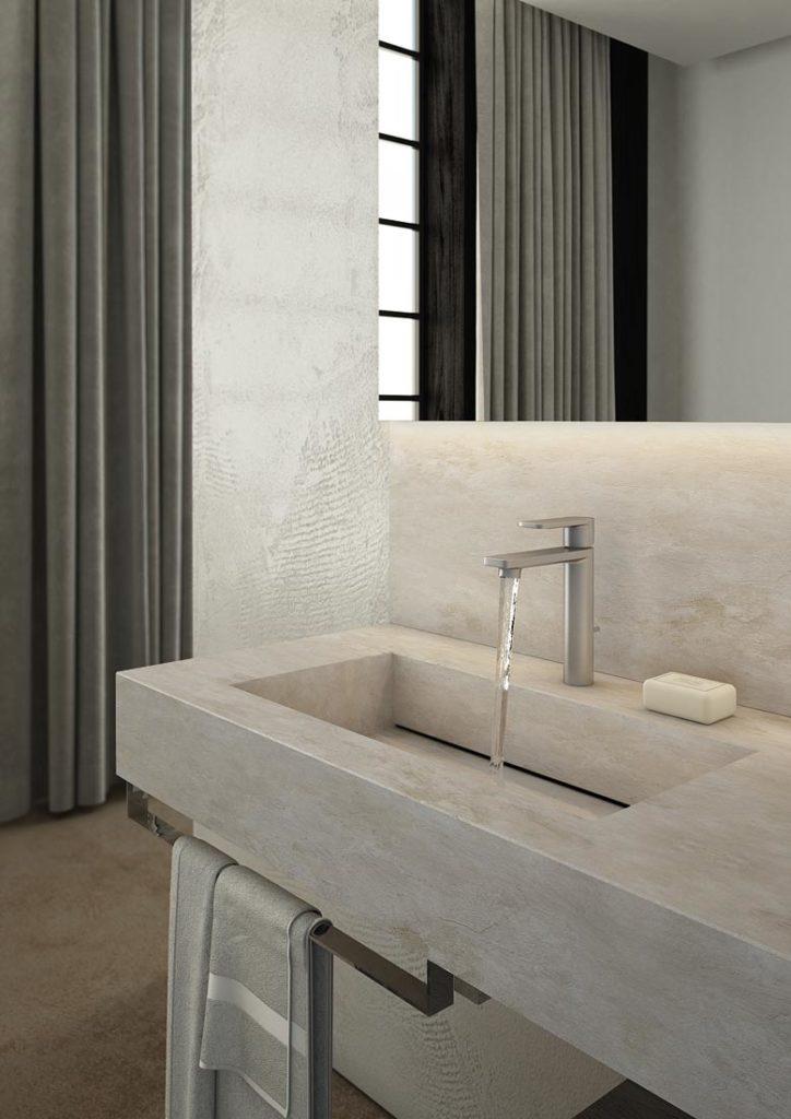 ARREDO BAGNO MOBILE FREEDOM FL15 cm 235 TOP GRESS CERAMICO ARDESIA BIANCA