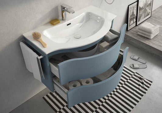 ARREDO BAGNO MOBILE URBAN BROADWAY B2 cm 85 TRANCHE BLU O ALTRE FINITURE