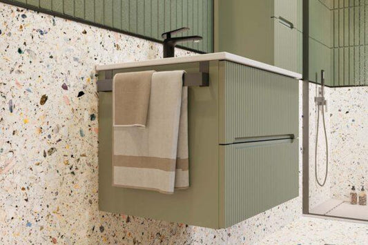 ARREDO BAGNO MOBILE VERSO 02 cm 60 FINITURA VERDE FORESTA