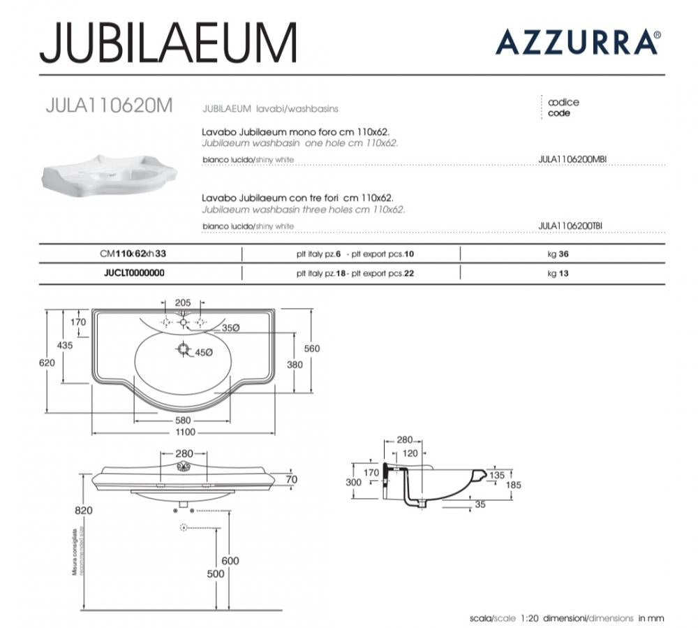 ARREDO BAGNO PAESTUM 108 FRONTALE IN MASSELLO LEGNO FINITURA LACCATO BIANCO