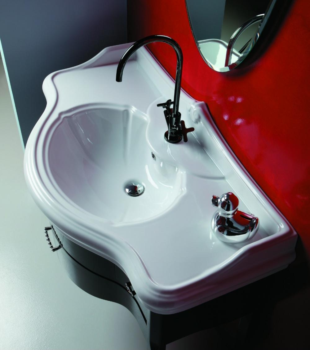 ARREDO BAGNO PAESTUM 108 FRONTALE IN MASSELLO LEGNO FINITURA NOCE