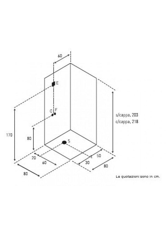 BOX DOCCIA CABINATO IDROMASSAGGIO SEMICIRCOLARE 80x80 ETERNITE MADE IN ITALY