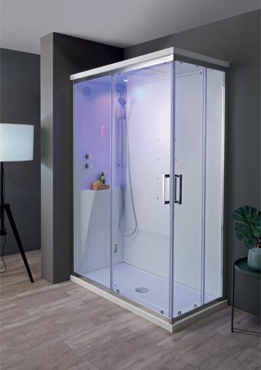 BOX DOCCIA MULTIFUNZIONE RETTANGOLARE 72x90 MULTIPLA COLACRIL