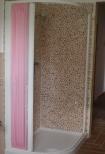 BOX DOCCIA SEMICIRCOLARE 70 X 90 R38 ALLUMINIO BIANCO APERTURA TOTALE LAVABILEopia)