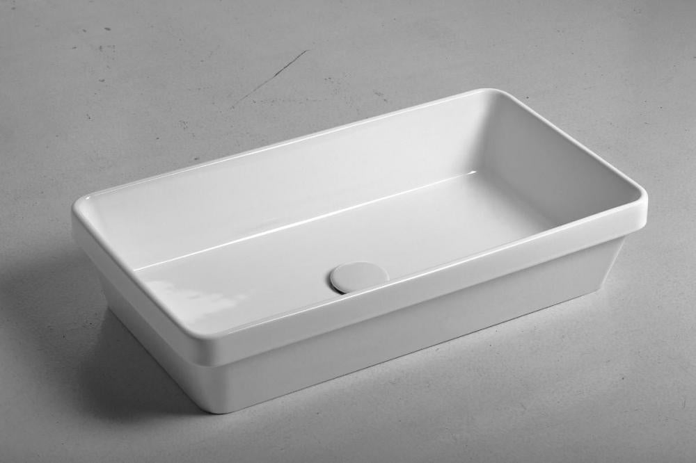 LAVABO DA INCASSO CM.4 DANDY CM.64X35,5 CERAMICA BIANCO