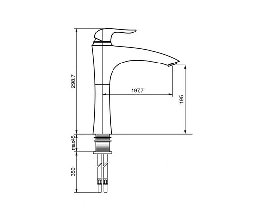 MISCELATORE LAVELLO CROMATO NECO EMMEVI MADE IN ITALY
