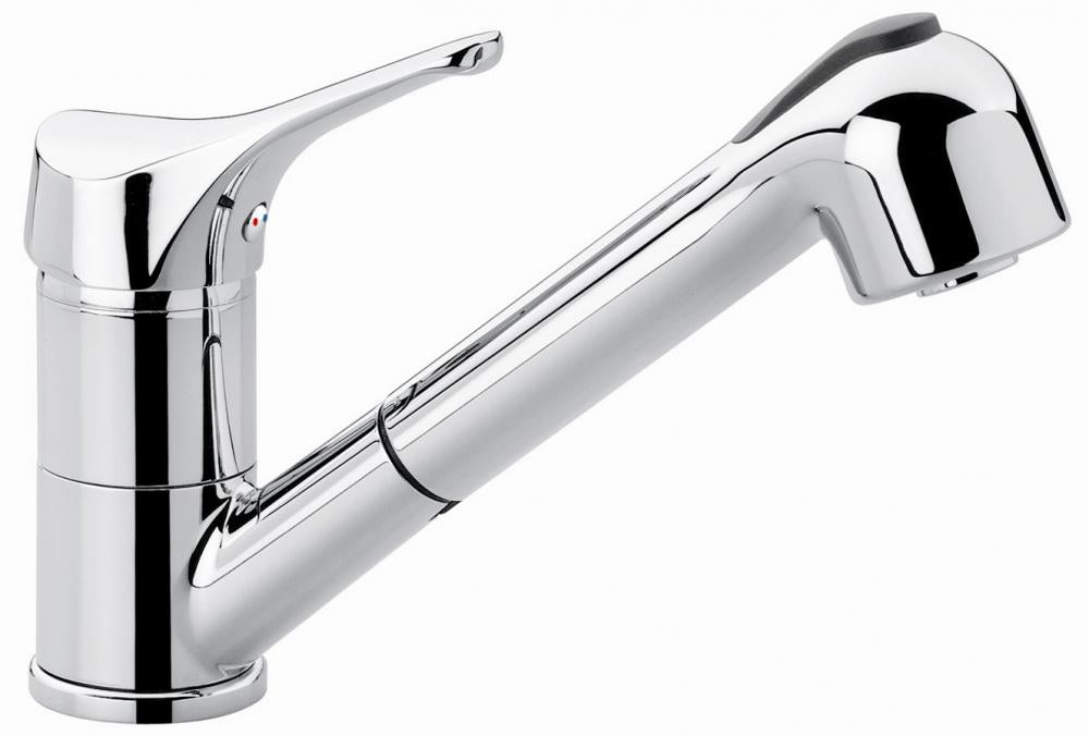 MISCELATORE LAVELLO CUCINA CON DOCCETTA ESTRAIBILE ZEUS MADE IN ITALY