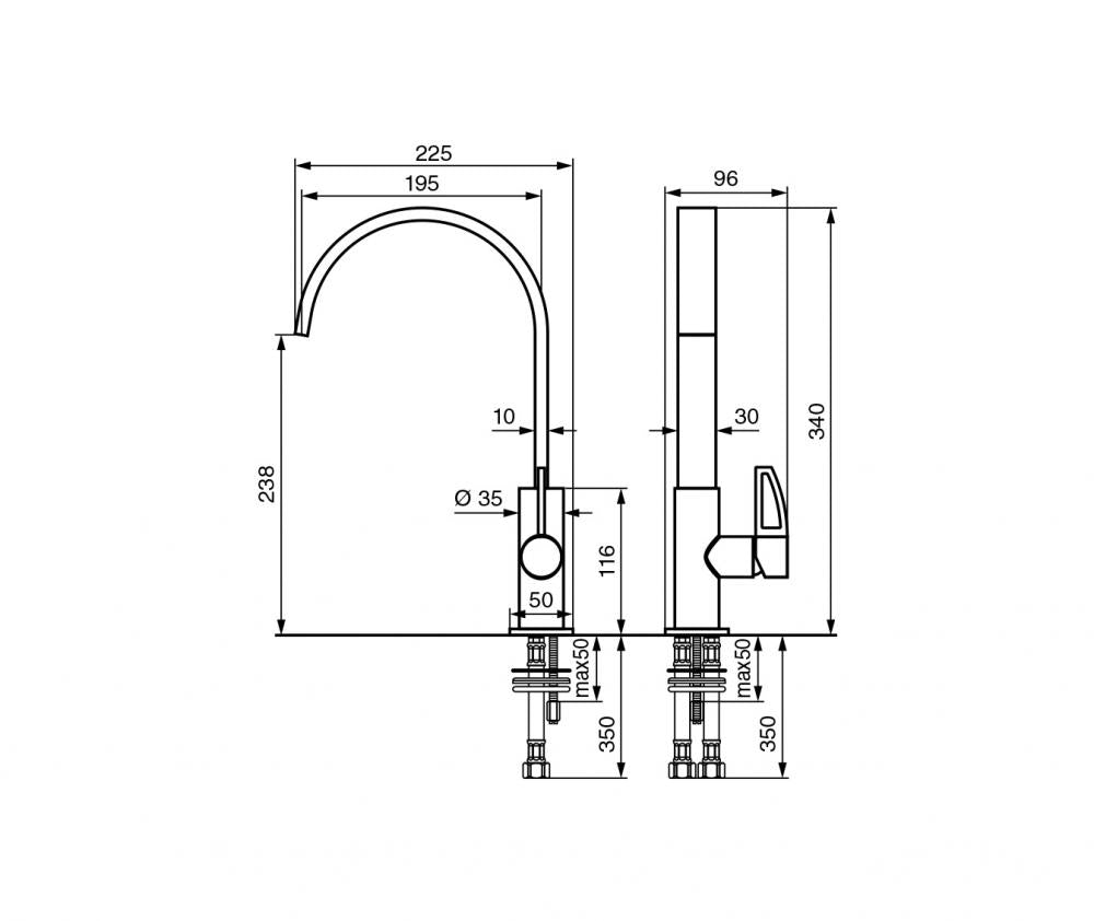 MISCELATORE LAVELLO MINU' 83007LA CROMATO MADE IN ITALY