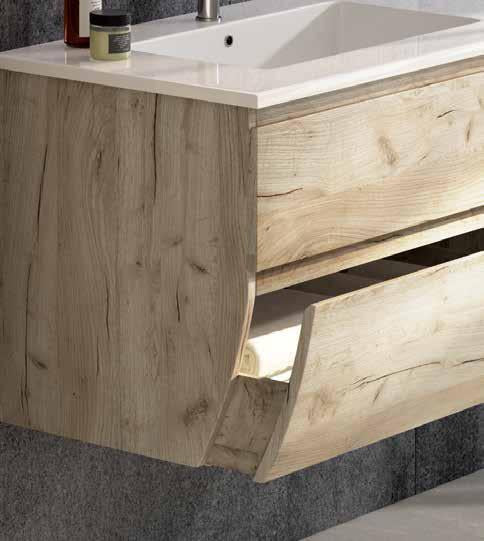 MOBILE BAGNO FLY 141 DOPPIO LAVABO CONSOLLE IN RESINA E SPECCHIO