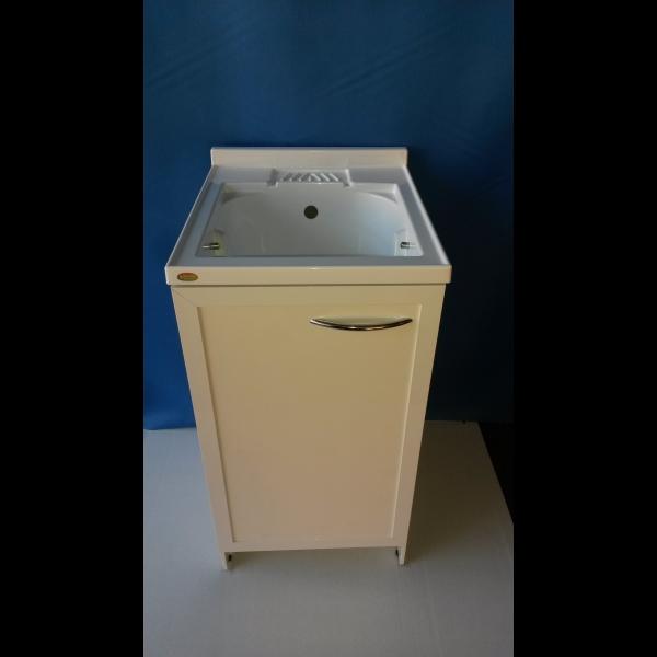 MOBILE LAVATOIO CM.45X50 SERIE ESTERNO STRUTTURA ALLUMINIO BIANCO