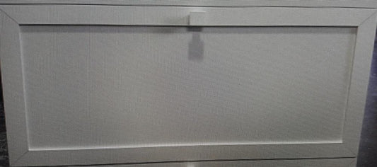 MOBILE LAVATOIO CON COPRILAVATRICE CM.109X60 SERIE ESTERNO STRUTTURA ALLUMINIO BIANCO