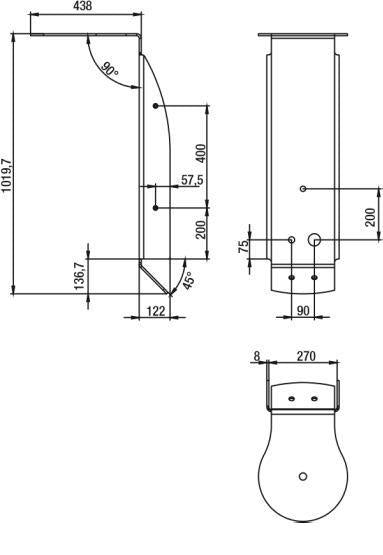 PANNELLO DOCCIA NUVOLA BIANCO IDROMASSAGGIO-TERMOSTATICO