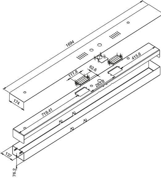 PANNELLO DOCCIA STEEL INCASSO INOX LUCIDO IDROMASSAGGIO-TERMOSTATICO