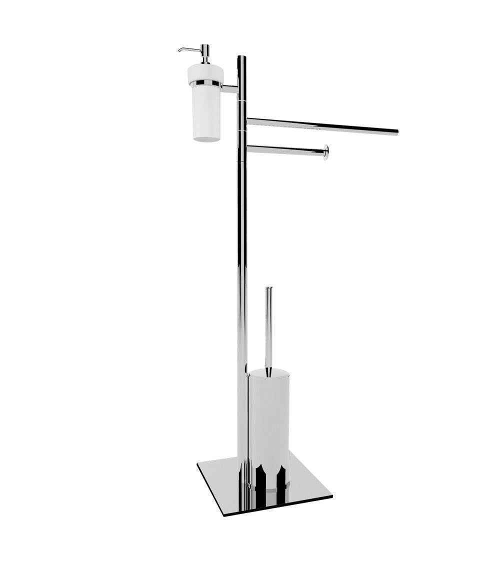 Piantana PT094 Quattro Funzioni WC-Bidet Small Cromato, Made in Italy