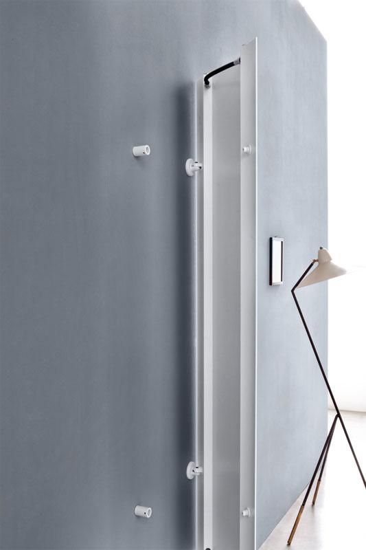 RADIATORE D'ARREDO PIASTRA RADIANTE EXTRO S ALLUMINIO BCO SABLE CM 120X50