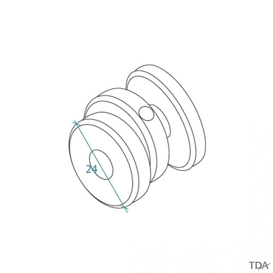 RICAMBIO CARRELLO RUOTA CUSCINETTI PER BOX DOCCIA IDEALE MARCA TDA SERIE GAIA