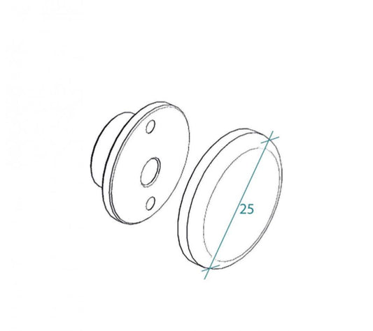 RICAMBIO GHIERA BINARIO PER BOX DOCCIA IDEALE MARCA TDA SERIE PLUMA - GAIA