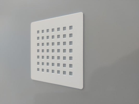 RICAMBIO GRIGLIA DI DEFLUSSO INOX BIANCO OPACO PER PIATTO DOCCIA TDA SERIE AMBROGIO