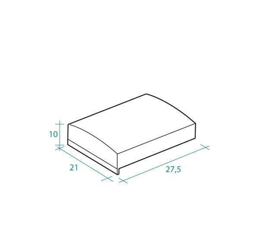 RICAMBIO TAPPO CROMATO PER CARRELLO BOX DOCCIA IDEALE MARCA TDA SERIE EGO