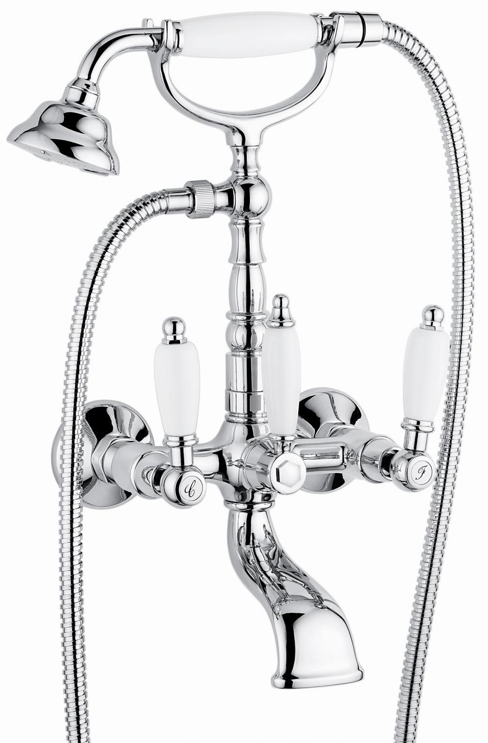 RUBINETTO ESTERNO VASCA CROMO DECO CERAMIC VITONE CERAMICO MADE IN ITALY