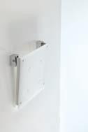 SEDILE DOCCIA SEGGIOLINO DOCCIA A PARETE ALLUMINIO E POLIPROPILENE PORTATA MAX 110 KG