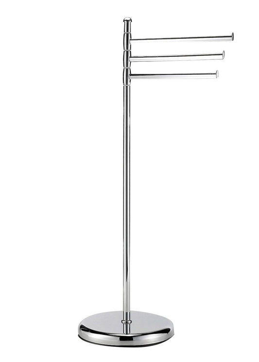 Set di 2 Pezzi di Accessori Piantane ECO1011 per Lavabo e WC, Cromati, Made in Italy