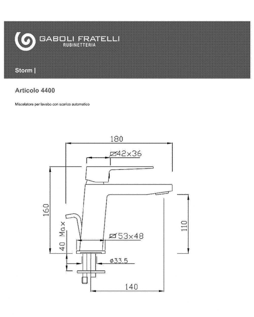 SET COMPLETO MISCELATORI STORM CROMO LAVABO E BIDET MADE IN ITALY