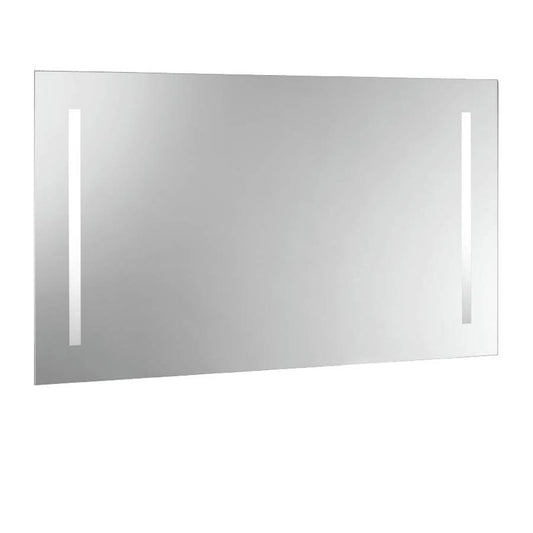 SPECCHIO RETROILLUMINATO A LED DUE BANDE LATERALI CM.100 X H.50 MADE ITALY