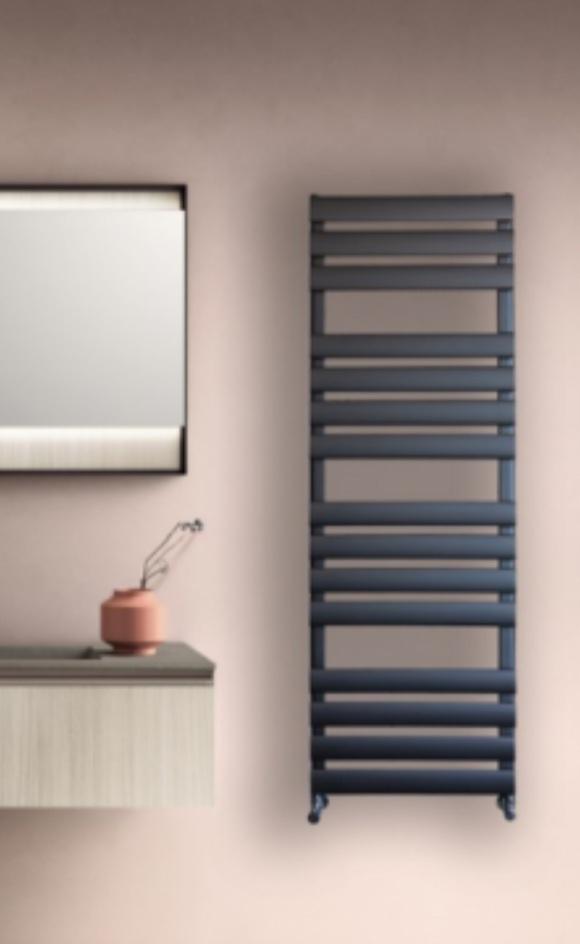 TERMOARREDO ALLUMINIO OV AL BATH ELETTRICO BIANCO RAL9016 SABLE 174 X 52 CON TERMOSTATO MADE IN ITALY