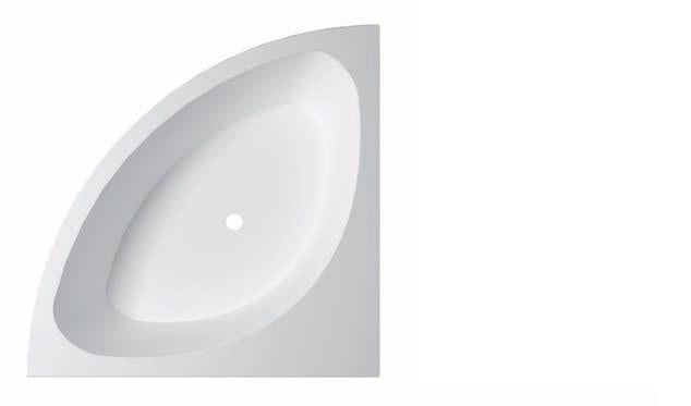 VASCA ANGOLO 140X140 SHARM SOLO GUSCIO DA INCASSO O MURARE