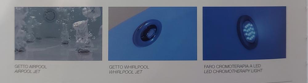 VASCA ANGOLO 150X100 WAP TELAIO PANNELLO IDROMASSAGGIO WHIRLPOOL AIRPOOL DISINFEZIONE CROMOTERAPIA