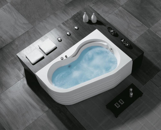 VASCA ANGOLO 150X100 WAPBOX TELAIO PANNELLO IDROMASSAGGIO WHIRLPOOL CROMOTERAPIA