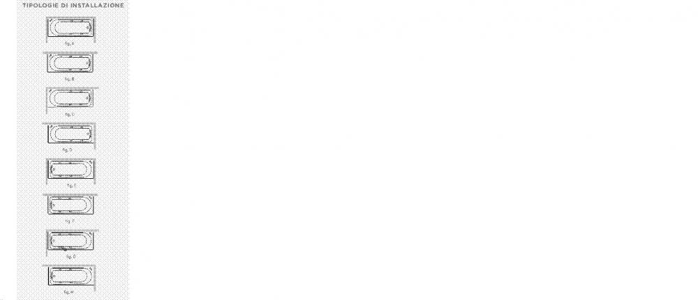 VASCA NORI 105X70 A SEDILE CON TELAIO PANNELLO FRONTALE E LATERALE