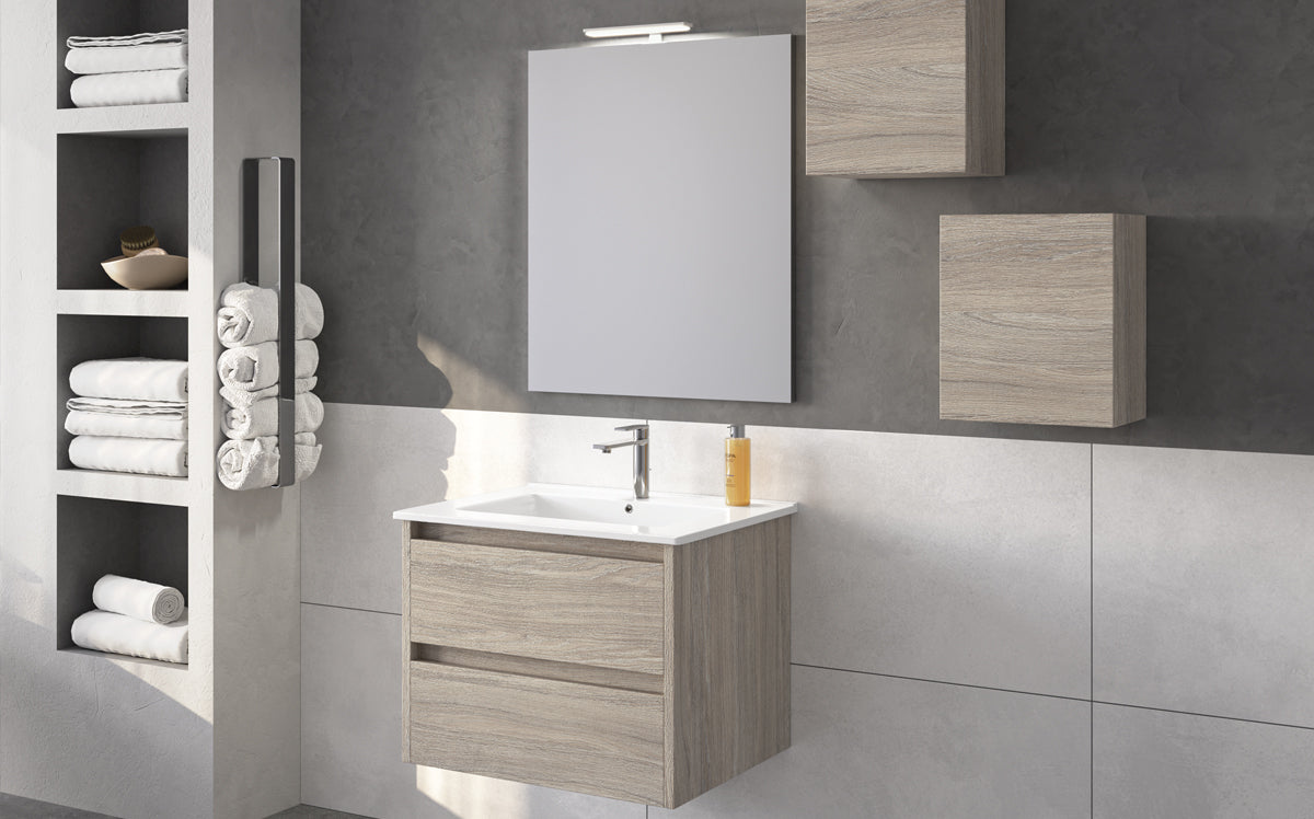 ARREDO BAGNO MOBILE ECOSLIM 61 U cm 60 SOSPESO FINITURA ESSENZA K005