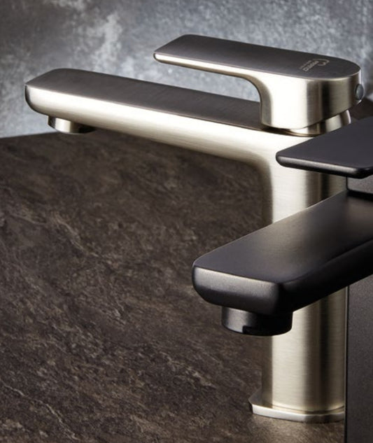 MISCELATORE LAVABO CLASSE E500 BRUSHED NICKEL FRAMO MADE IN ITALY