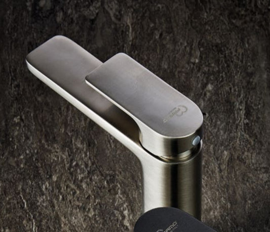 MISCELATORE LAVABO CLASSE E500 BRUSHED NICKEL FRAMO MADE IN ITALY