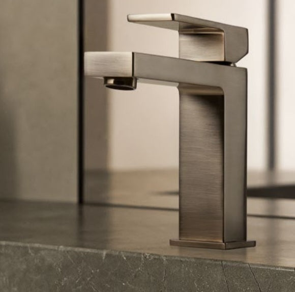 MISCELATORE LAVABO CLASSE E200 BRUSHED NICKEL FRAMO MADE IN ITALY