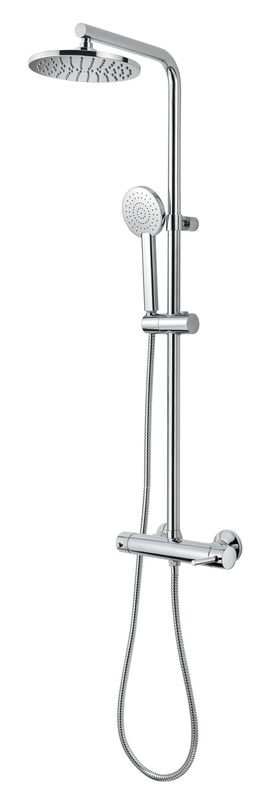 COLONNA DOCCIA 791 MONOCOMANDO CON FISSAGGIO A MURO REGOLABILE OTTONE CROMATO MADE IN ITALY