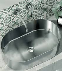 LAVABO DA APPOGGIO CM.55X35X11 JUPITER ACCIAIO INOX BRUSHED STEEL