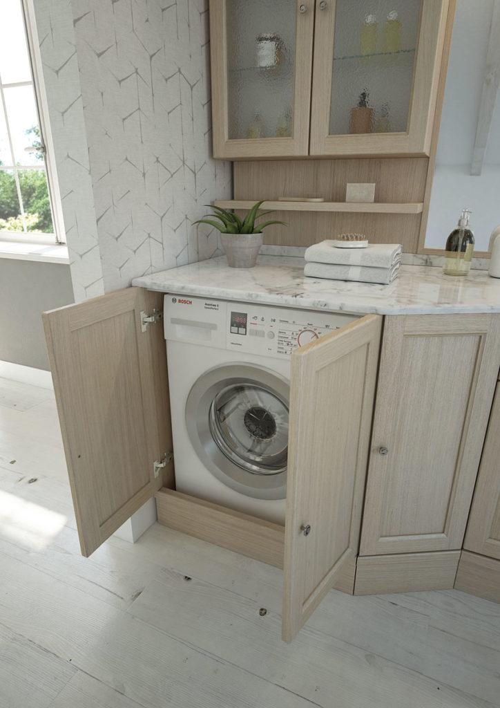 ARREDO BAGNO MOBILE CON PORTALAVATRICE R217 cm.198 COUNTRY CHIC FINITURA A SCELTA