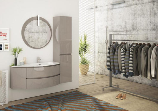 ARREDO BAGNO MOBILE FREEDOM FC06 cm 145 TOP POLITEK - LACCATO CANAPA LUCIDO