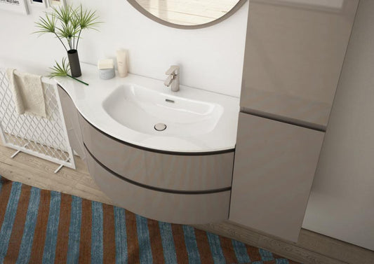 ARREDO BAGNO MOBILE FREEDOM FC06 cm 145 TOP POLITEK - LACCATO CANAPA LUCIDO