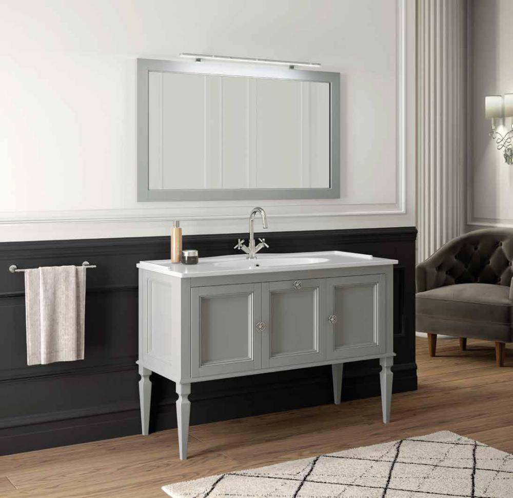 ARREDO BAGNO MOBILE GLAMOUR GL122 CM 122 LACCATO OPACO RAL7004